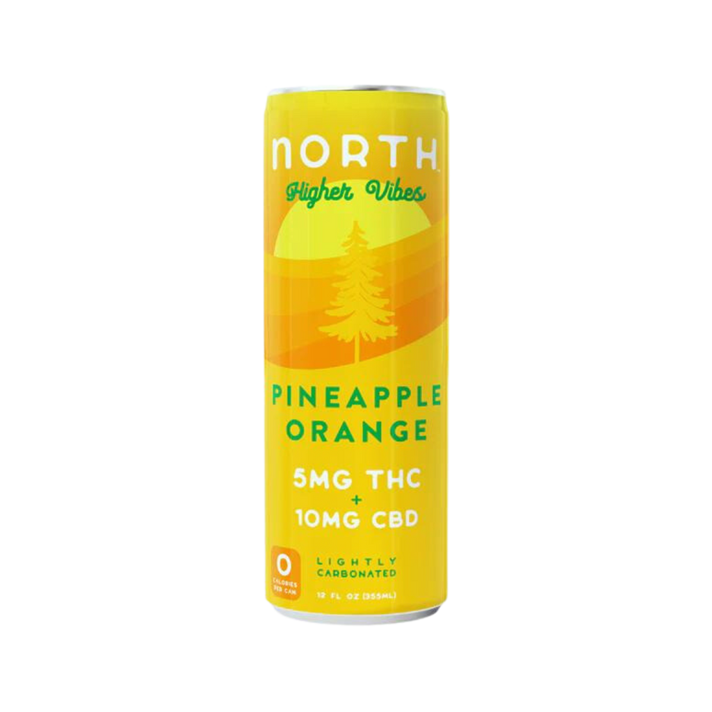 North Higher Vibes THC Pineapple Orange 4 pk