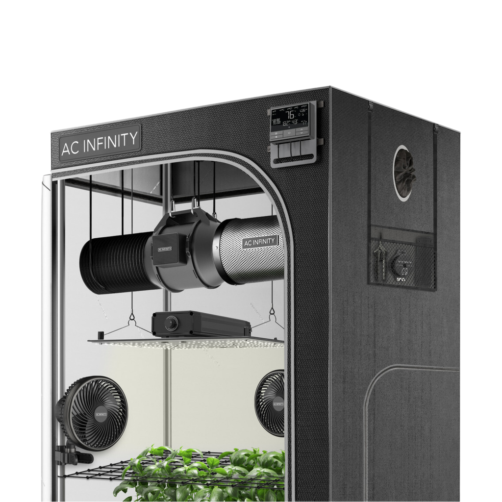 Advance Grow Tent System 2x4, 2-Plant Kit, WiFi-Integrated Controls to Automate Ventilation, Circulation, Full Spectrum LED Grow Light