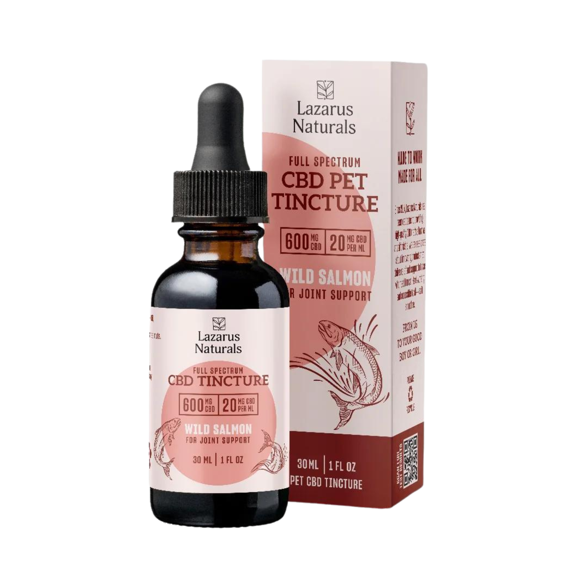 Lazarus Naturals Pet CBD Oil 600 mg | Wild Salmon | CBD RS