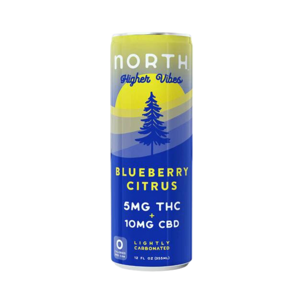 North Higher Vibes THC Blueberry Citrus 4 pk