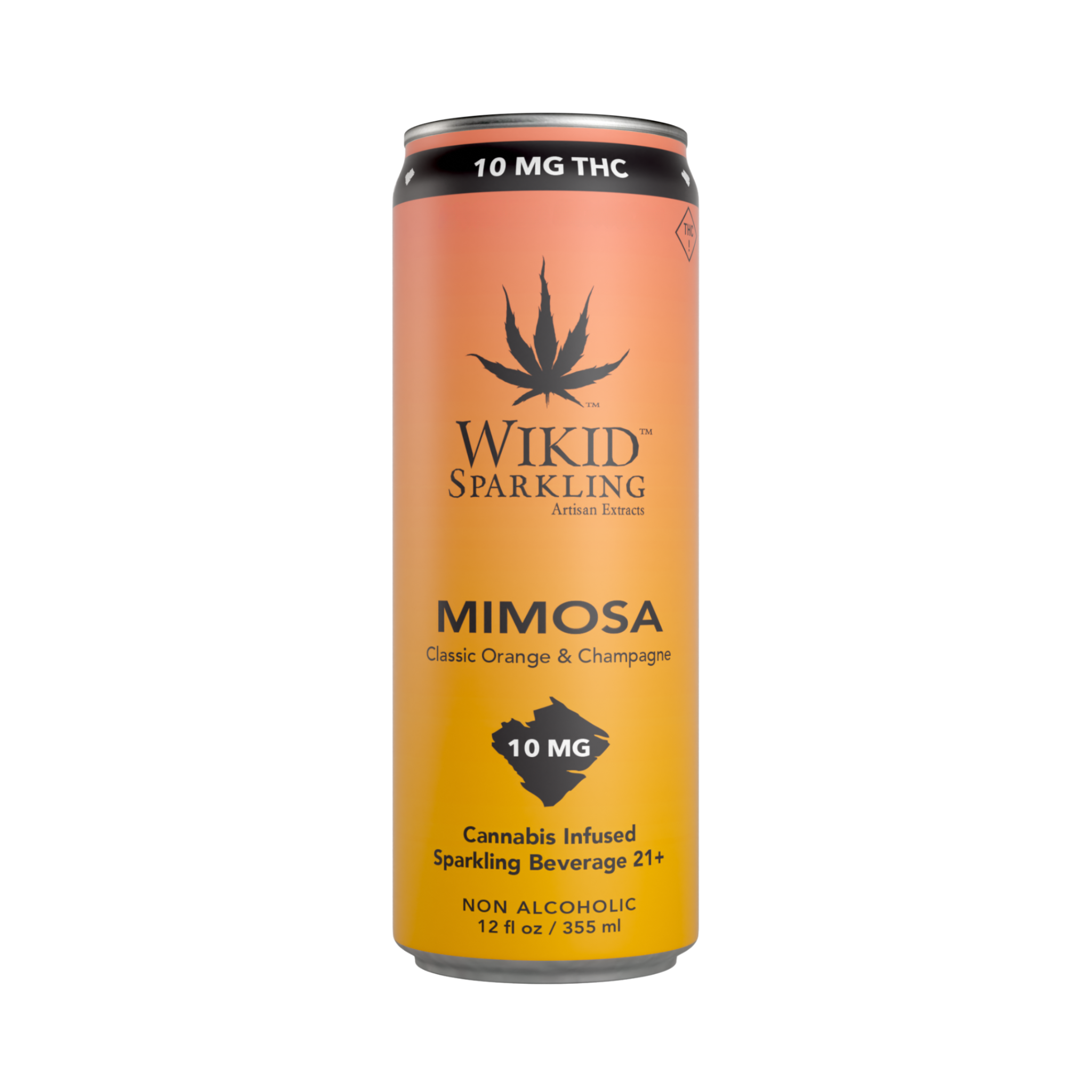 Champagne 「Kill Me If You Can」 Wikid Sparkling THC | Mimosa 10 mg 4 pk | HW Lounge
