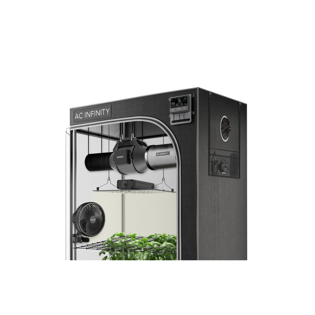 Advance Grow Tent System Compact 2x2, 1-Plant Kits, WiFi-Integrated Controls to Automate Ventilation, Circulation, Full Spectrum LED Grow Light
