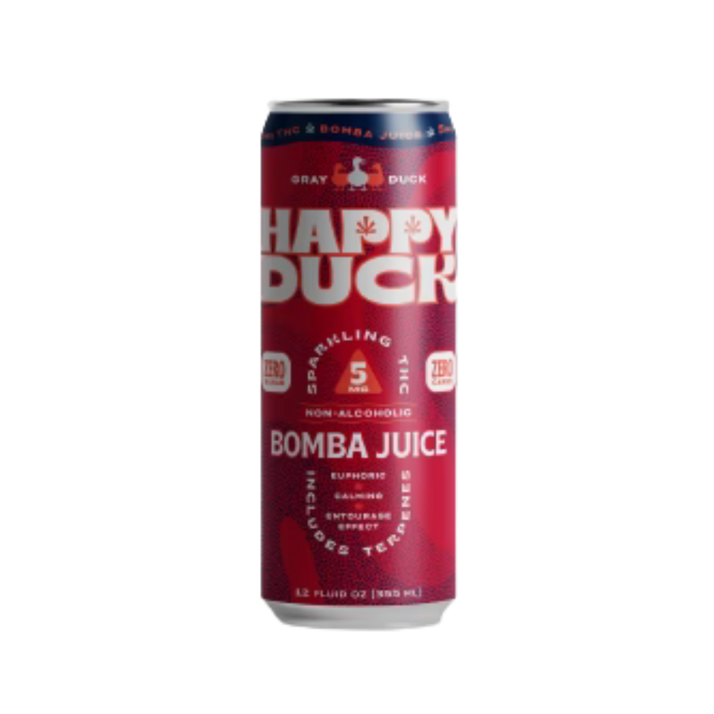 Happy Duck Sparkling THC 5 mg | Bomba Juice 4 pk
