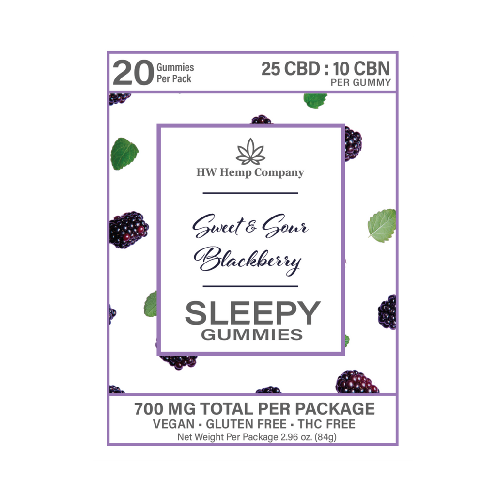 HW Hemp Co | Sleep Gummies CBD:CBN 20 ct