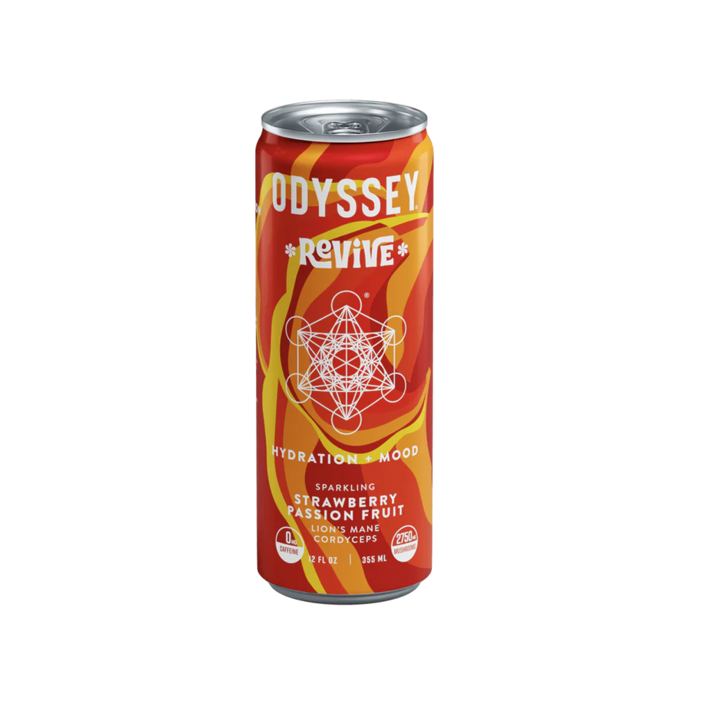Odyssey Mushroom Elixir REVIVE 4 pk | Strawberry Passion Fruit