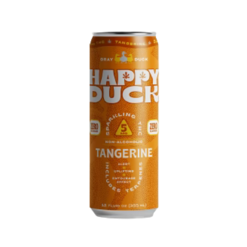Happy Duck Sparkling THC 5 mg | Tangerine 4 pk