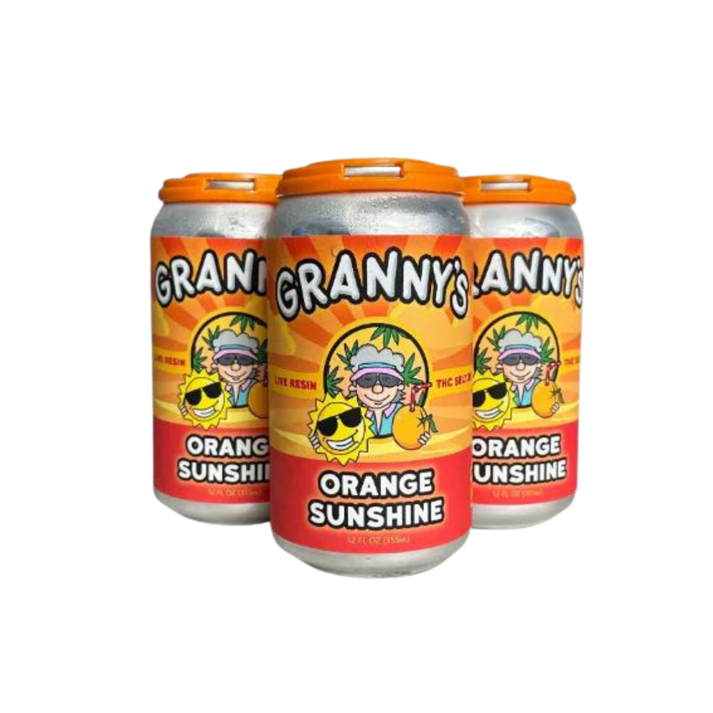 Granny's Live Resin THC Seltzer Orange Sunshine 4 pk