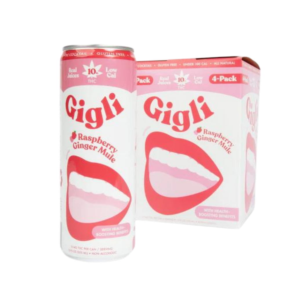 Gigli 10 mg THC | Raspberry Ginger Mule 4 pk
